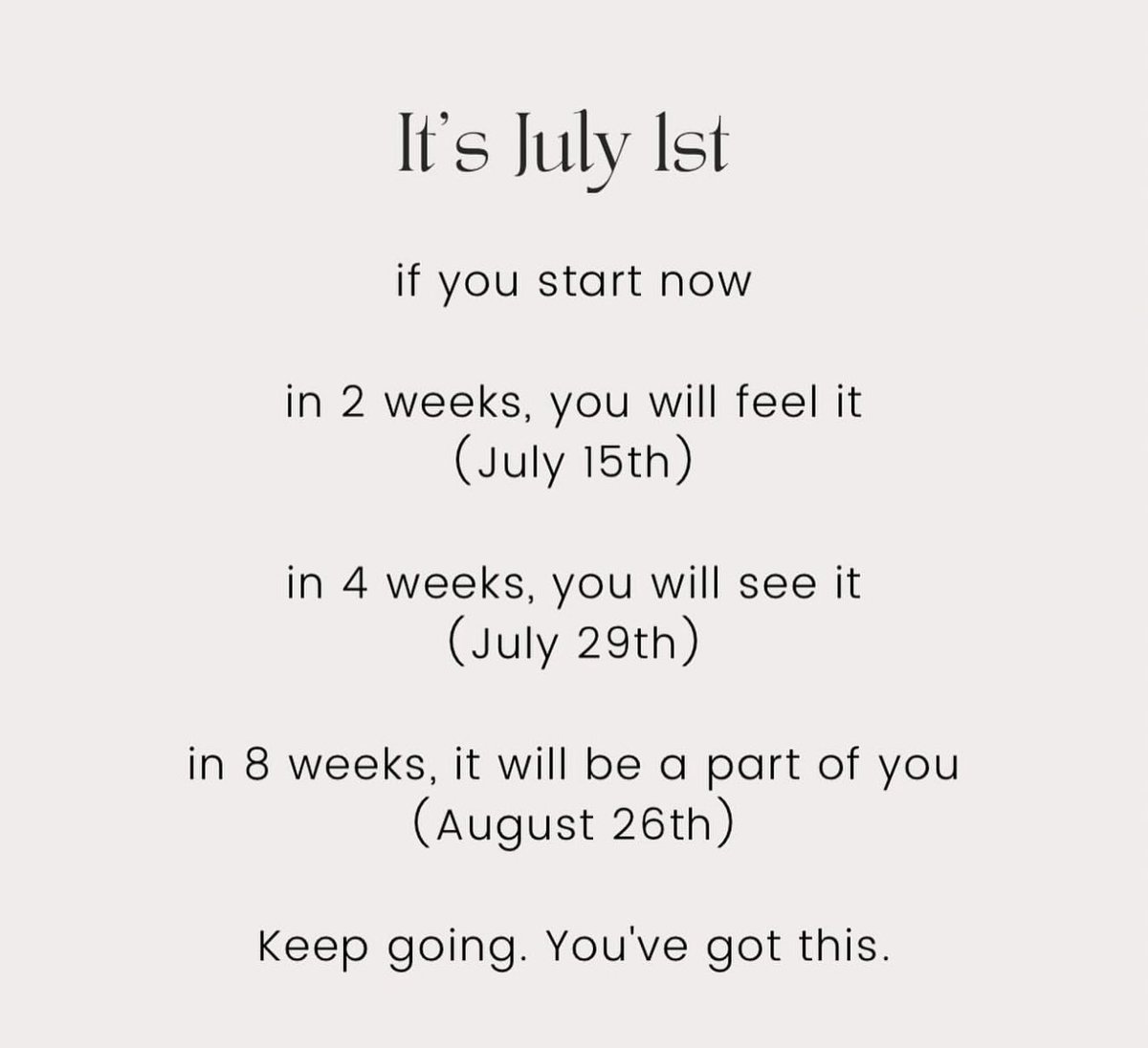 It’s never too late to start … make TODAY happen … only small steps are needed!