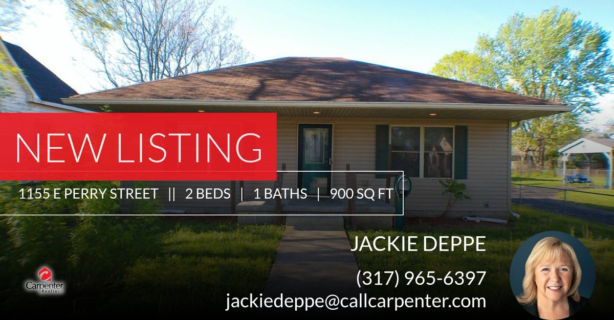 📍 New Listing 📍 Take a look at this fantastic new property that just hit the market located at 1155 E Perry Street in Indianapolis. Reach out here or at (317) 965-6397 for more information!

Listed by Deb Brown-Nally

Jackie Depp... homeforsale.at/1155_E_PERRY_S…