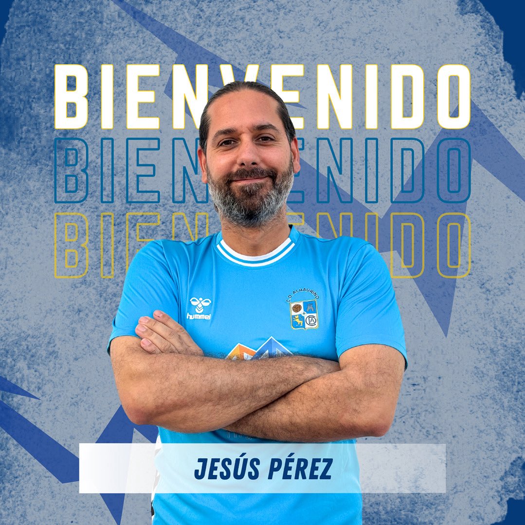 🔵🔵Bienvenido, Jesús Pérez ✅✅

🤝 Jesús Pérez se convierte en el segundo entrenador del primer equipo.

➡️ Vuelve al CD Alhaurino donde ya formó parte del cuerpo técnico de Francis García en las temporadas 19/20 y 20/21 y donde consiguieron un ascenso a 3RFEF. 

💙🤍💙¡¡Vamos!