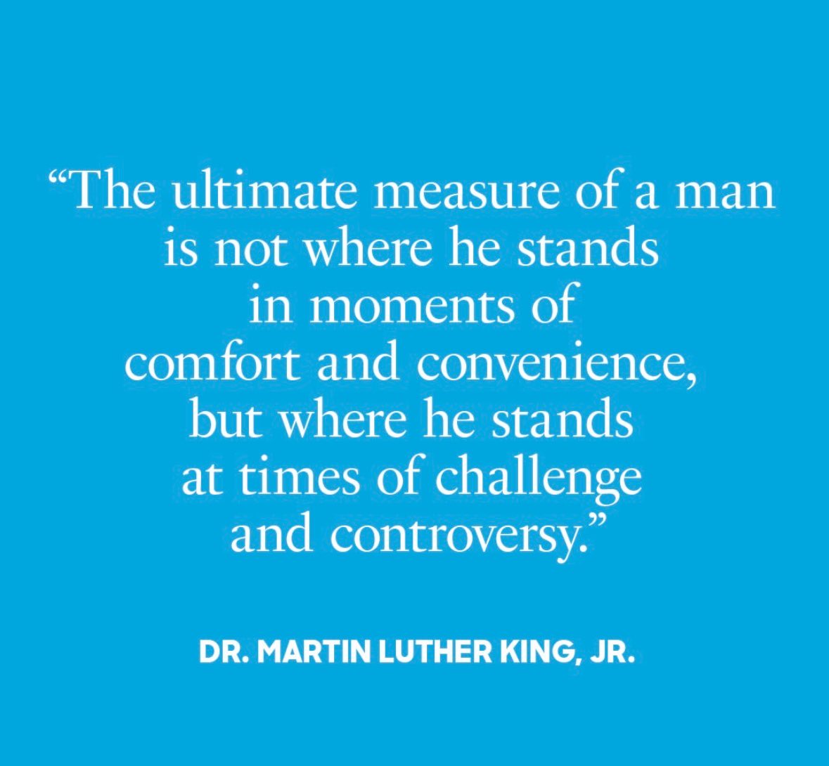 What Dr. King said…