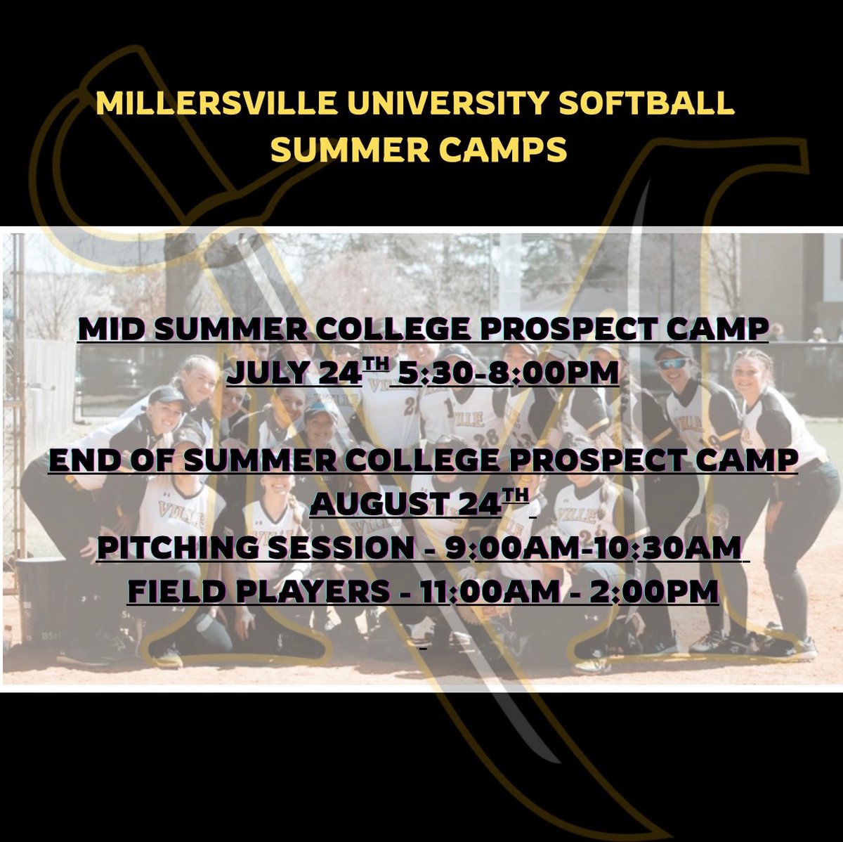 Come join us at the 'Ville this summer for our Prospect Camps!

📅Mid Summer Camp (July 24th)
📅End of Summer of Camp (August 24th)

For more information and to sign up, visit totalcamps.com/MILLERSVILLESO…

#RollVille