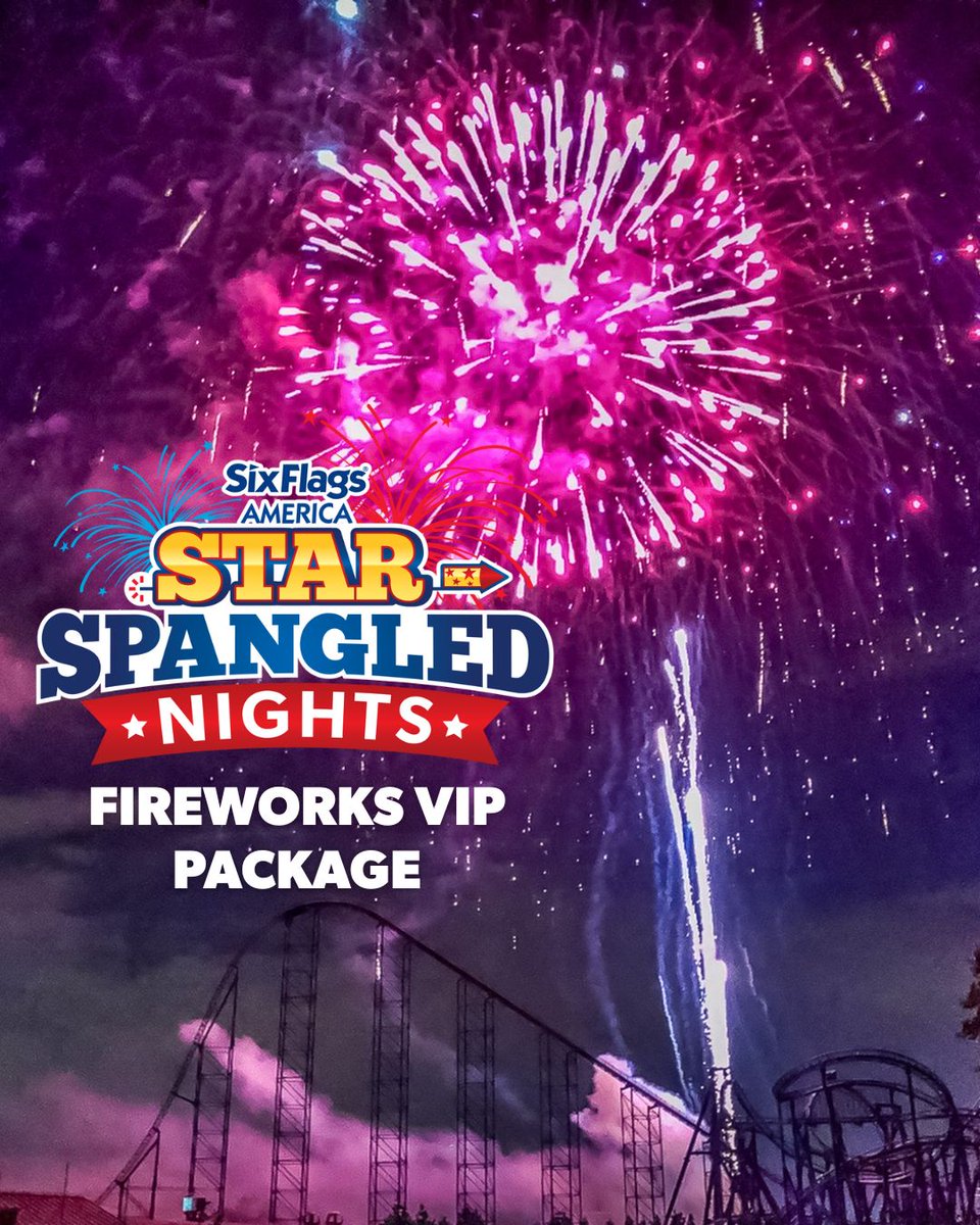 Celebrate Independence Day with our Fireworks VIP Package! The package includes access to a special fireworks area in Oak Grove, unlimited soda, popcorn &amp; novelty ice cream, a souvenir/glow item, DJ dance party, and character meet &amp; greet. Pricing: bit.ly/40dR2nZ