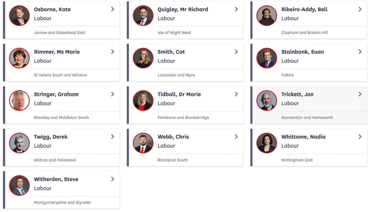The 49 Labour MPs who voted against the welfare reform bill