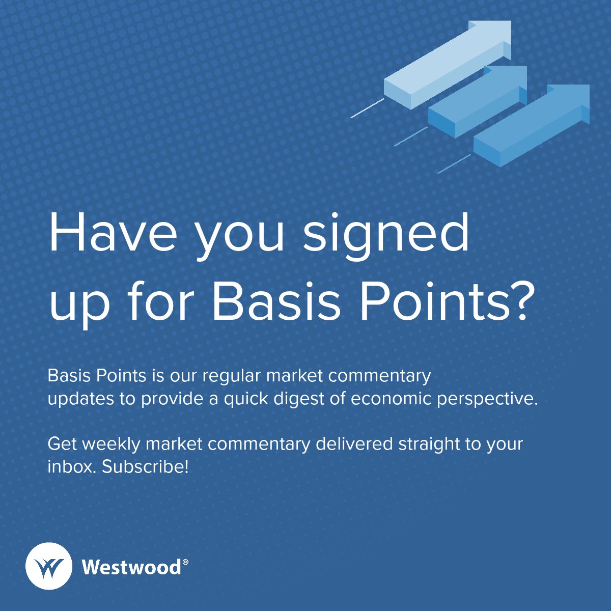 westwood_group's tweet image. Check out today&apos;s Basis Points! 

Subscribe and get weekly market commentary delivered straight to your inbox. Click on the link below to read our latest.

bit.ly/3GjTeDC

#Equity #basispoints