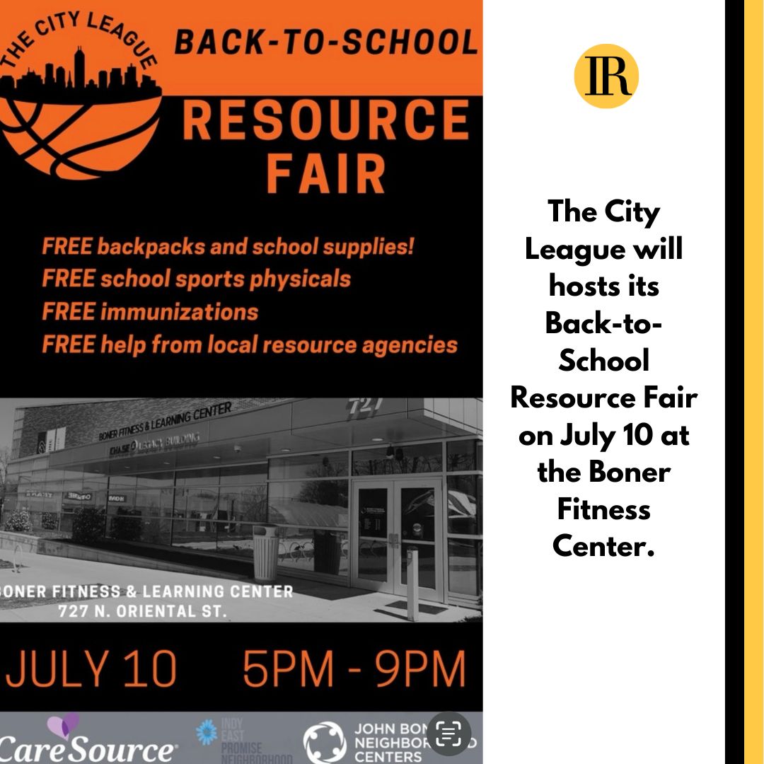 Indianapolis Recorder (@indyrecorder) on Twitter photo Mark your calendars: The City League is hosting its annual Back-To-School Resource Fair on July 10 at the Boner Fitness Center.  
#news #TheCityLeague #sports #IndyRecorder #Caresource #OurNewsYourVoice #education Mark your calendars: The City League is hosting its annual Back-To-School Resource Fair on July 10 at the Boner Fitness Center.  
#news #TheCityLeague #sports #IndyRecorder #Caresource #OurNewsYourVoice #education
