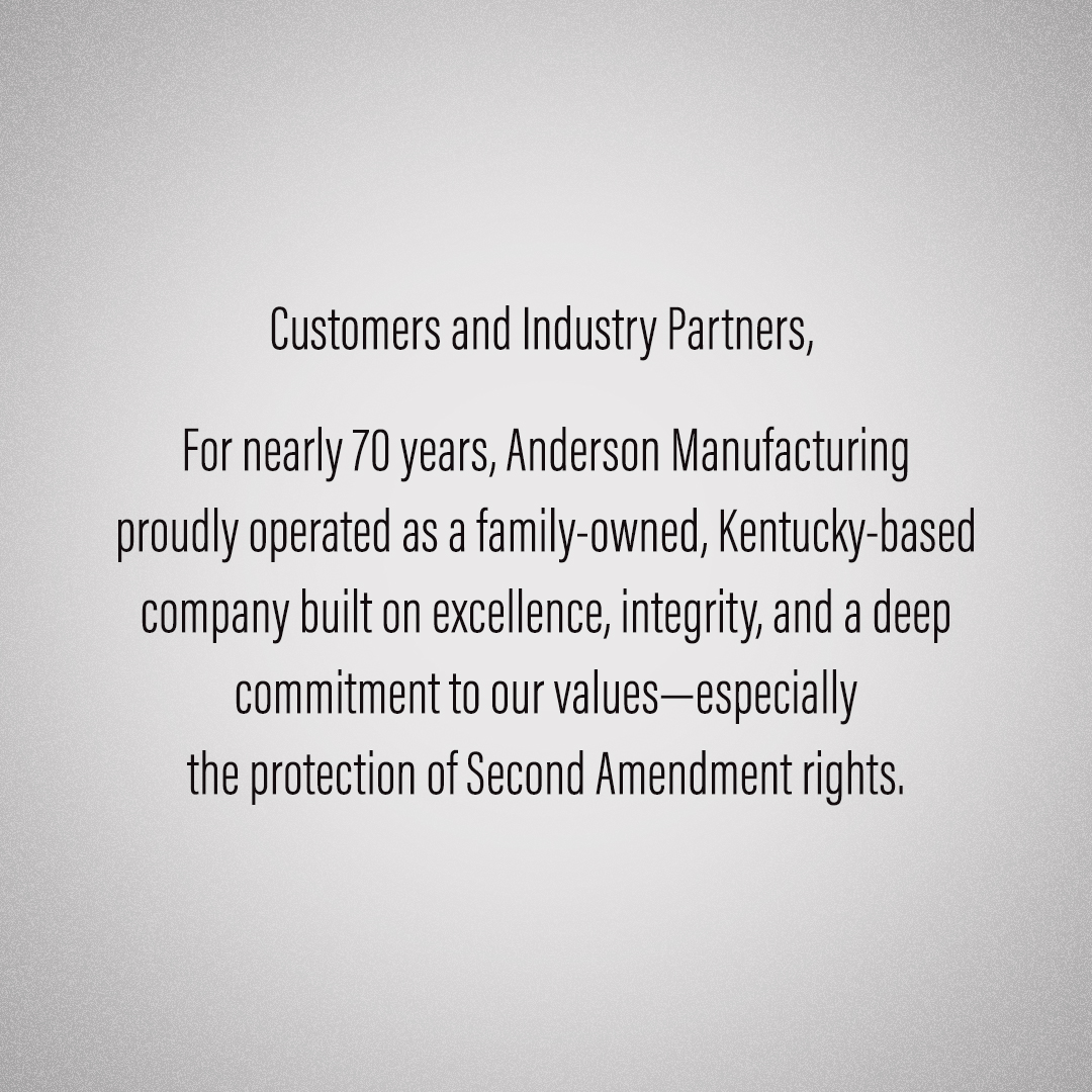 andersonrifles's tweet image. A Message to Our Valued Customers & Industry Partners
