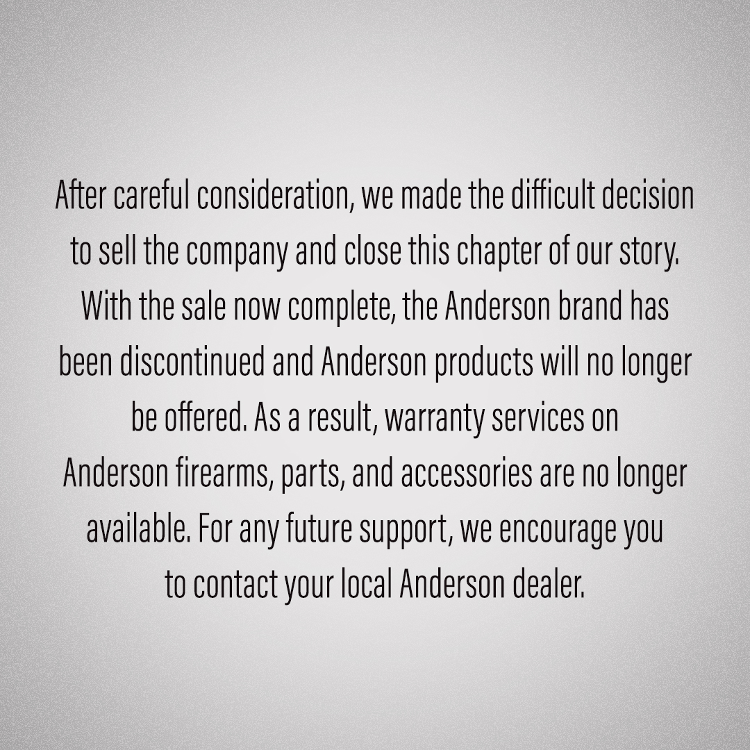 andersonrifles's tweet image. A Message to Our Valued Customers & Industry Partners