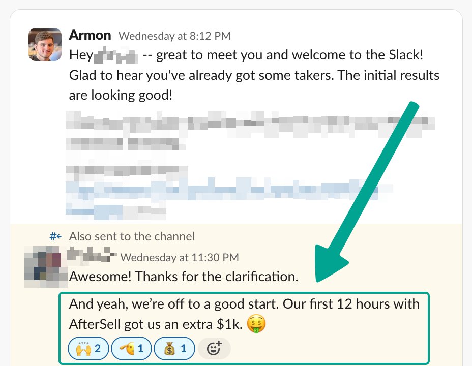 Armon_Sho's tweet image. 12hrs with @Aftersell → +$1,000 in revenue 🎉

We designed our app so brands can make more money in 5 mins with a few clicks.

But we&apos;re not stopping there...

We&apos;re layering in real AI from our parent company @Rokt

Our AI-Brain powers 7B+ annual transactions (thats more than…