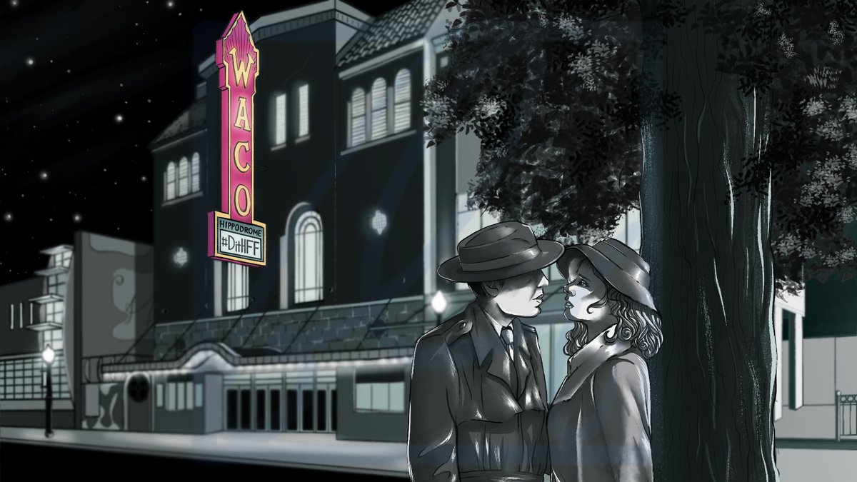 Promotional illustration for <a href="/WacoIndie/">Waco Independent Film Festival</a> (formerly the Deep in the Heart Film Festival) from 2021.  

#beillus #CasaBlanca #film