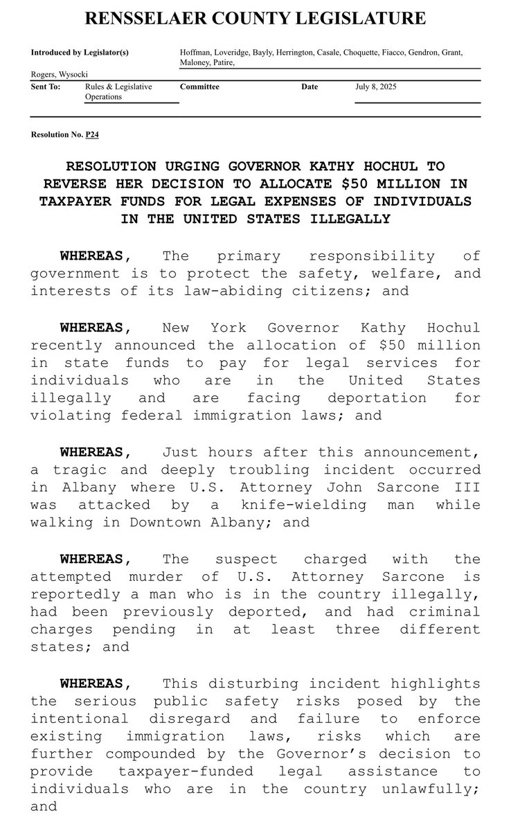 Rensselaer County Legislature Majority tweet media