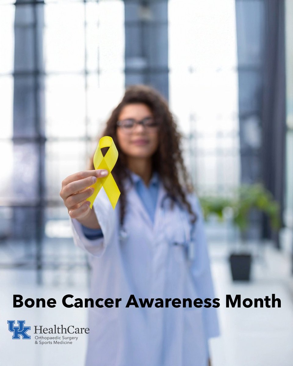 June is Bone Cancer Awareness Month! UK Orthopaedics &amp; Sports Medicine stands with patients, families and providers in the fight against bone cancer. With expert care &amp; advanced treatment, we’re here to support you—this month and every month.