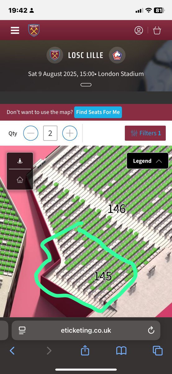 Going to the Lille game on the 9th August? Why not join us in block 145 where we will be aiming to make some noise, regardless of the result. We also hope to have a small pre-match display in the stands. 

No ultras, no drums, just likeminded West Ham fans that want to support
