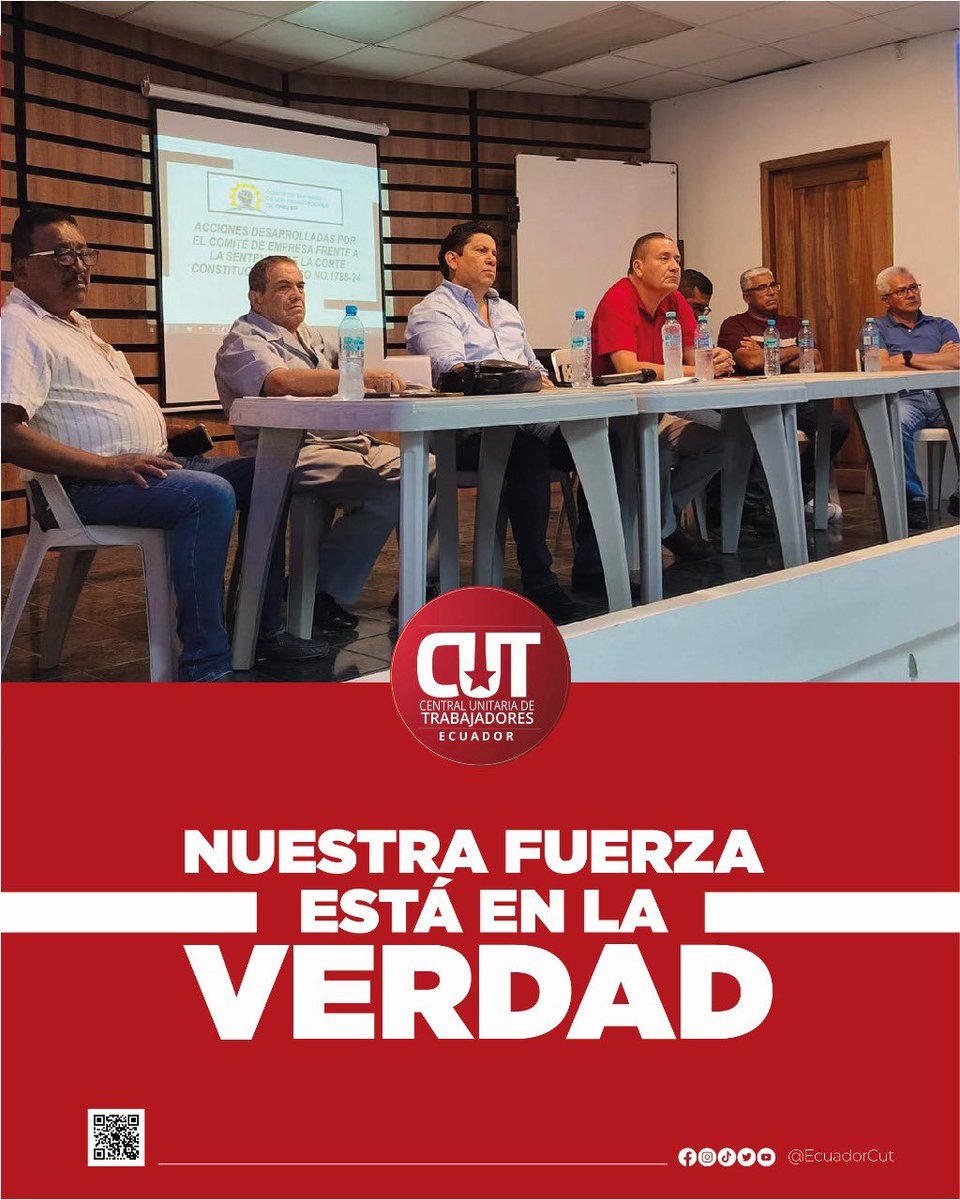 Realizamos una jornada de socialización en Manabí, detallando acciones específicas que se están ejecutando para abordar los efectos de la sentencia a los trabajadores de <a href="/CNEL_EP/">CNEL EP</a>  
💪Hemos reafirmado nuestra disposición a mantener un diálogo abierto y solventar inquietudes.