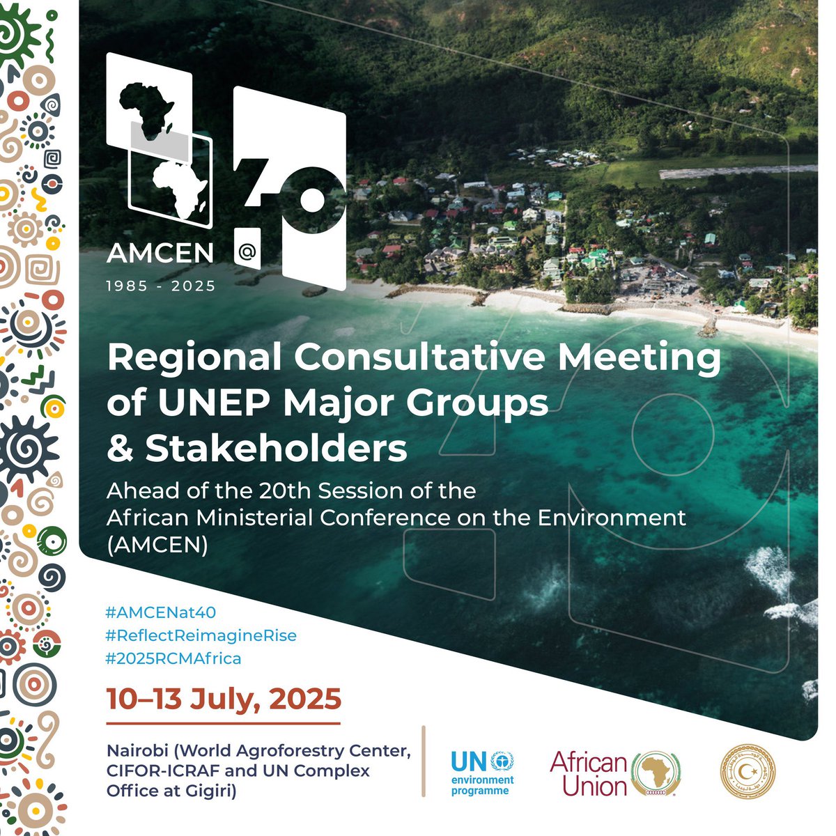RoseMwebaza's tweet photo. Your voice matters. Join the UN Environment Programme Major groups and Stekeholders consultative workshop for AMCEN@40. https://t.co/24s6KxabJN