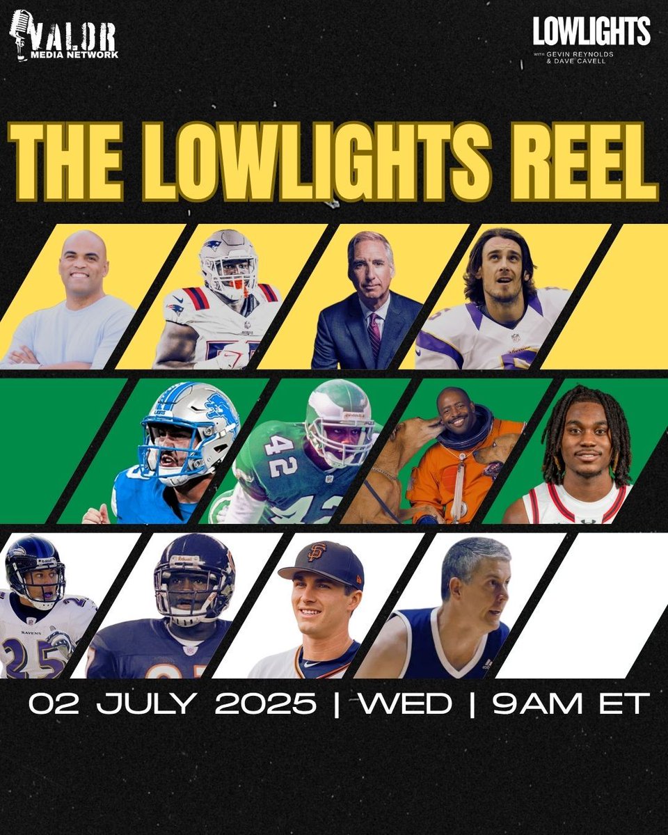 Lowlights Podcast (@lowlightspod) on Twitter photo New episode of Lowlights TMW <a href="/9AM/">9AM NEWS</a> ET🚨 🇺🇸 Fireworks & flashbacks!
In Stars, Stripes, and Spotlights, we celebrate July 4th by recapping the first 12 episodes of Lowlights, plus a game of trivia!
📺 Full convo tmw on The Lowlights Podcast w/ hosts <a href="/GevinReynolds/">Gevin Reynolds</a> & <a href="/DavidFCavell/">Dave Cavell</a> New episode of Lowlights TMW <a href="/9AM/">9AM NEWS</a> ET🚨 🇺🇸 Fireworks & flashbacks!
In Stars, Stripes, and Spotlights, we celebrate July 4th by recapping the first 12 episodes of Lowlights, plus a game of trivia!
📺 Full convo tmw on The Lowlights Podcast w/ hosts <a href="/GevinReynolds/">Gevin Reynolds</a> & <a href="/DavidFCavell/">Dave Cavell</a>