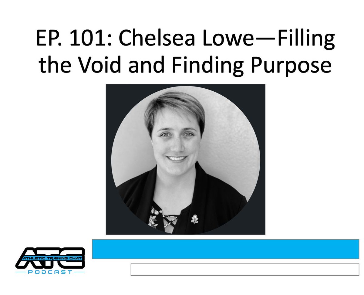 RE-EVAL Ep. 101: Chelsea Lowe-Filling the Void and Finding Purpose 

LINK: buff.ly/4v2BXsv 

Chelsea Lowe is an athletic trainer that has hit every goal she has set out for herself during her career. Then she needed a change. She shares her story of finding purpose again