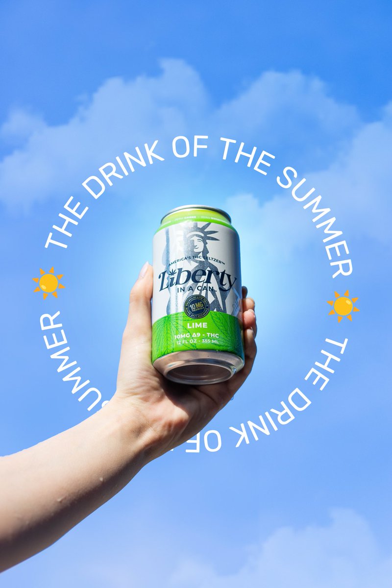 No booze, no bloat—just pure chill in a can ☀️
Liberty In a Can™ Lime really is the drink of the summer.

#DrinkLIC #THCsips #SummerVibes c