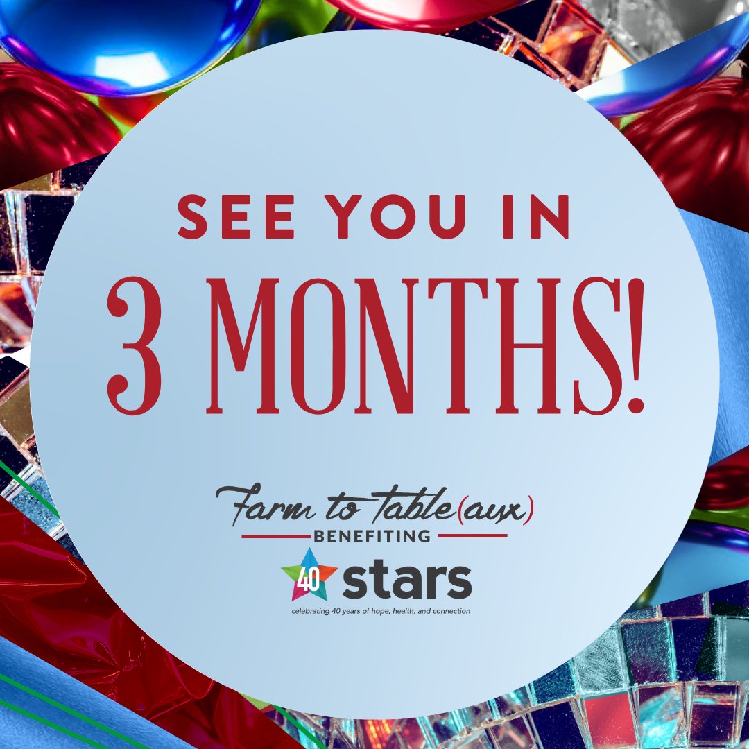We are just THREE MONTHS AWAY from Farm to Table(aux)! Purchase your table before individual tickets go on sale in two weeks. Spots are filling up! Last year’s event was completely SOLD OUT. Secure your spot today!!! 

starsnashville.ejoinme.org/MyEvents/Farmt…