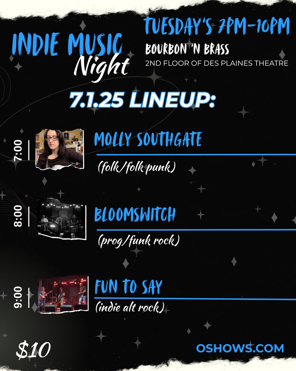 des_theatre's tweet image. Check out our line up for Indie Night this week! These artists are ready to WOW you, so come on down and support local Chicagoland musicians!

For more information, visit 👉 hubs.ly/Q03tbZV10  

#IndieNight #LocalMusicians