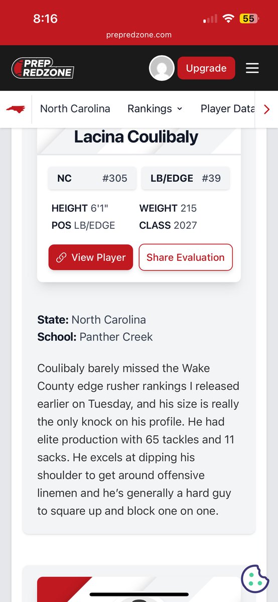Lacina Coulibaly (@lacinacou1ibaly) on Twitter photo I want to thank <a href="/whelms21/">Will Helms</a> for taking a look at my film and evaluating me as a prospect on prep redzone. <a href="/CoachLarryHart/">Larry Hart</a> <a href="/warriordad4/">CoachTCross</a> <a href="/CoachCarter_CCU/">Cortez Carter</a> <a href="/Mstout_3/">Coach Quon</a> I want to thank <a href="/whelms21/">Will Helms</a> for taking a look at my film and evaluating me as a prospect on prep redzone. <a href="/CoachLarryHart/">Larry Hart</a> <a href="/warriordad4/">CoachTCross</a> <a href="/CoachCarter_CCU/">Cortez Carter</a> <a href="/Mstout_3/">Coach Quon</a>