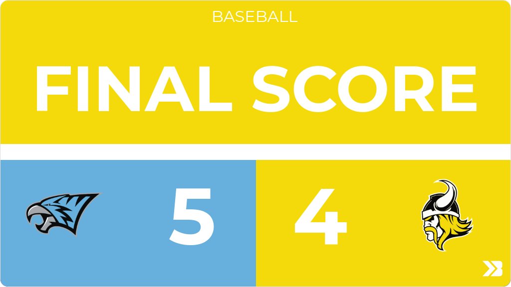 Baseball (Varsity) Score Posted - Edgewood-Colesburg Vikings lose to North Fayette Valley TigerHawks 5-4. gobound.com/ia/ihsaa/baseb…