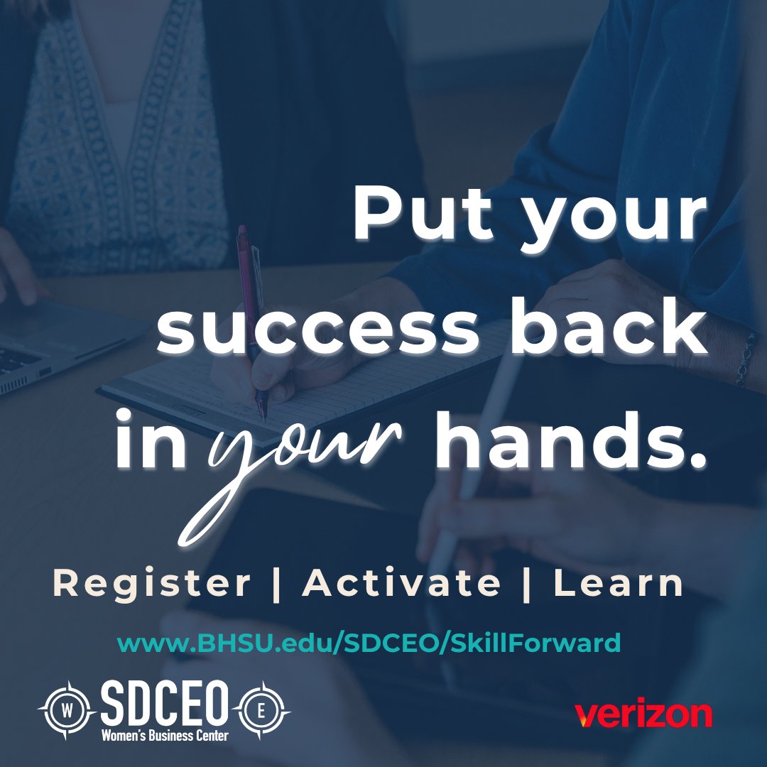SDCEOWest's tweet image. Tired of Google searching how to do something? 🧐 Frustrated by not understanding a process or how to advance your project? 🙄
Sign up for Skill Forward for free and take courses to learn that one thing you always wanted to learn!
bhsu.edu/sdceo/skillfor…