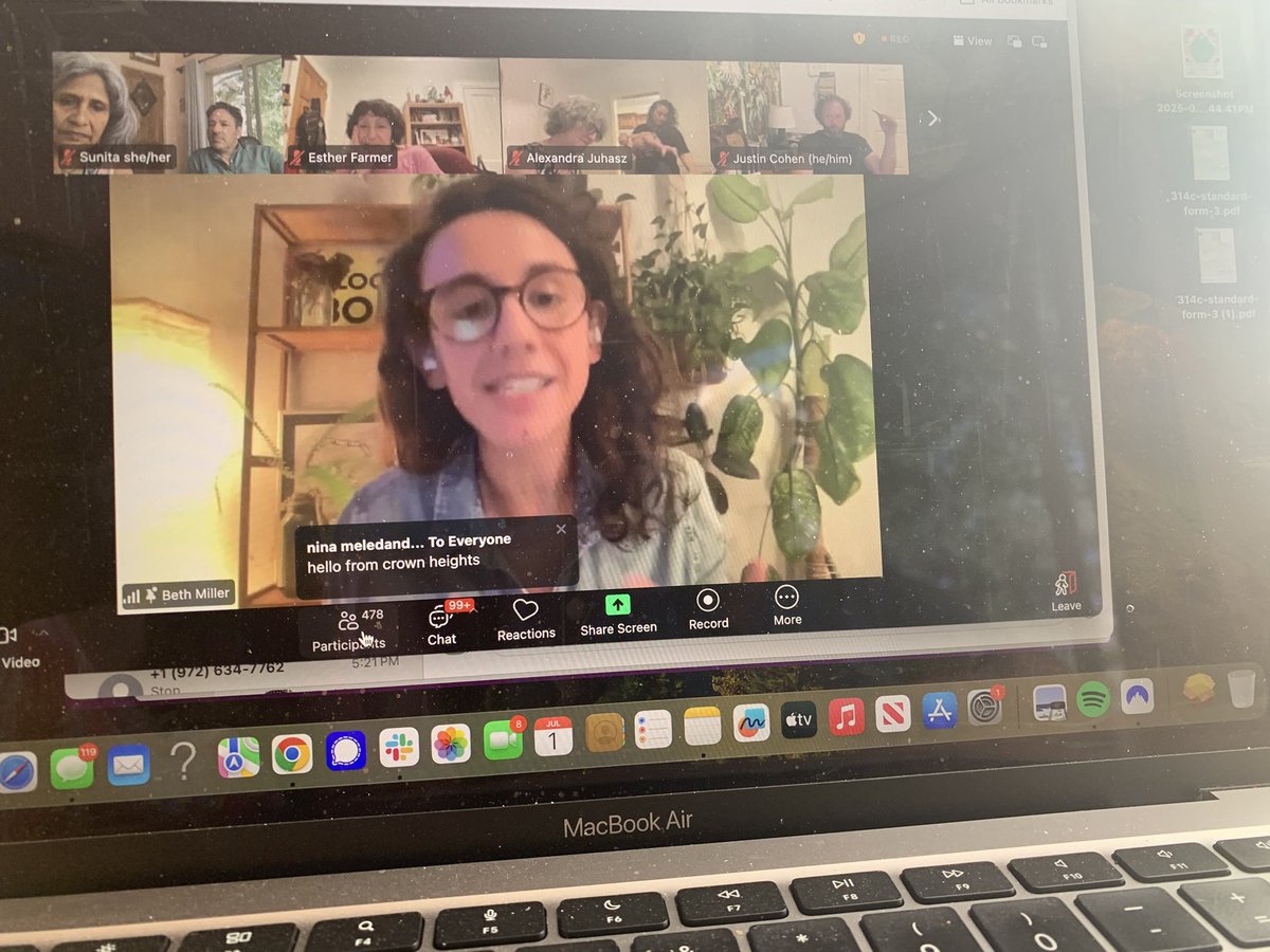 Sunita Viswanath (@sunitasunitav) on Twitter photo So inspired to be in this 500-person mass <a href="/JvpAction/">Jewish Voice for Peace Action</a> zoom meeting!! The energy is electric. Euphoric. Let’s go!! 💪🏾 So inspired to be in this 500-person mass <a href="/JvpAction/">Jewish Voice for Peace Action</a> zoom meeting!! The energy is electric. Euphoric. Let’s go!! 💪🏾