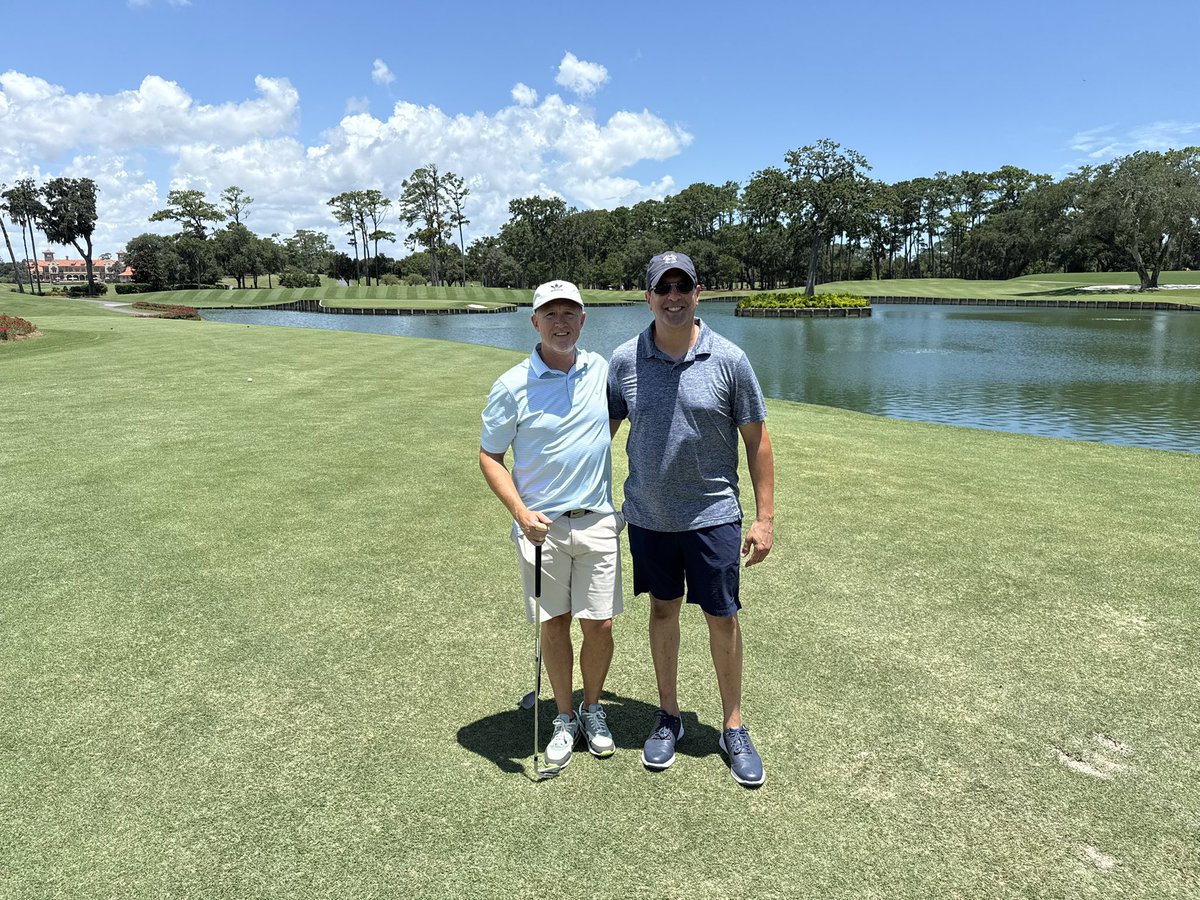 mikecoreysports's tweet image. Perfect day for golf @TPCSawgrass / Pumped to get a birdie on #17 🏌️♂️