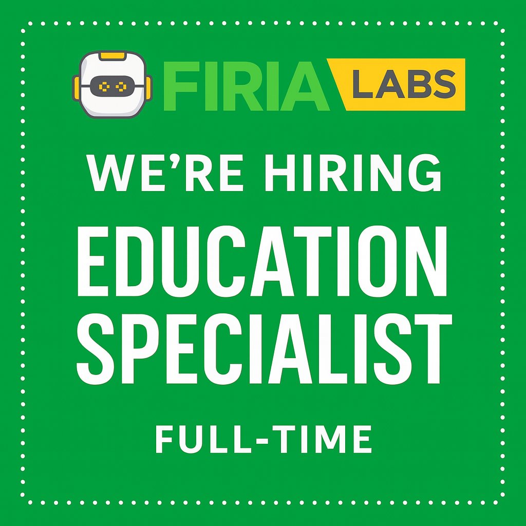 Firia Labs is growing and hiring a full-time Education Specialist—because our current (amazing!) ES needs backup.

Love teaching teachers, know Python, and want to help shape CS education nationwide?
Remote-friendly (but Alabama is home).
Tag someone amazing. 

**Click the link