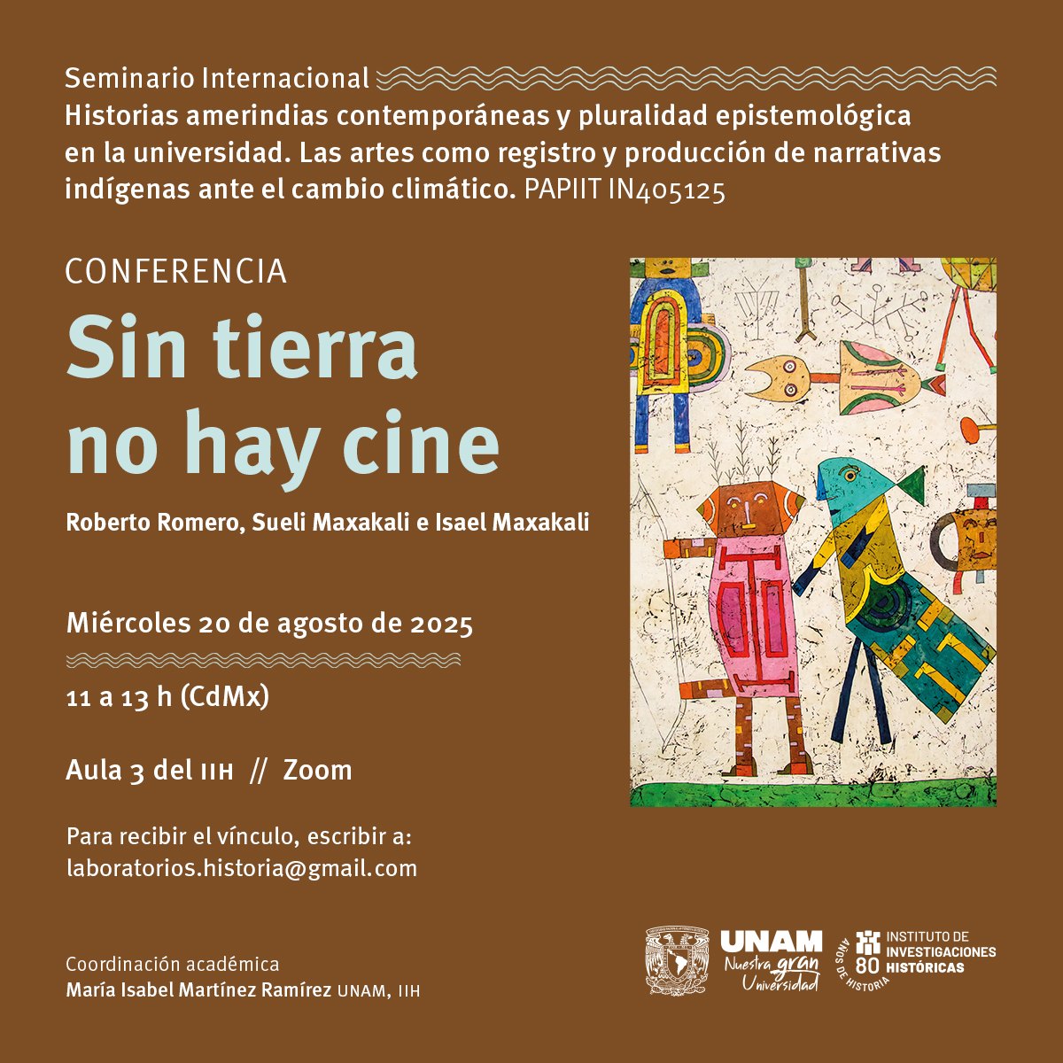 UNAM_Historicas's tweet image. Les invitamos a la próxima sesión del Seminario internacional “Historias amerindias contemporáneas y pluralidad epistemológica en la universidad...”, que se llevará a cabo el 20 de agosto.
Más informes en: laboratorios.historia@gmail.com
historicas.unam.mx/actividades/20…