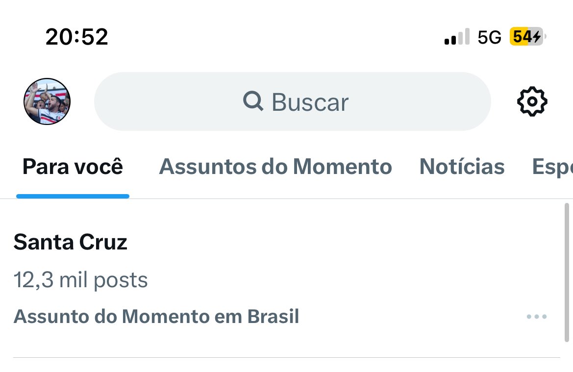 SANTA CRUZ SENDO ASSUNTO MAIS COMENTADO DO BRASIL

VAMOS APROVEITAR E AJUDAR SUBIR 

#SALVEMOSANTACRUZ

PRECISAMOS CHAMAR ATENÇÃO DO BRASIL MAIS UMA VEZ!!!