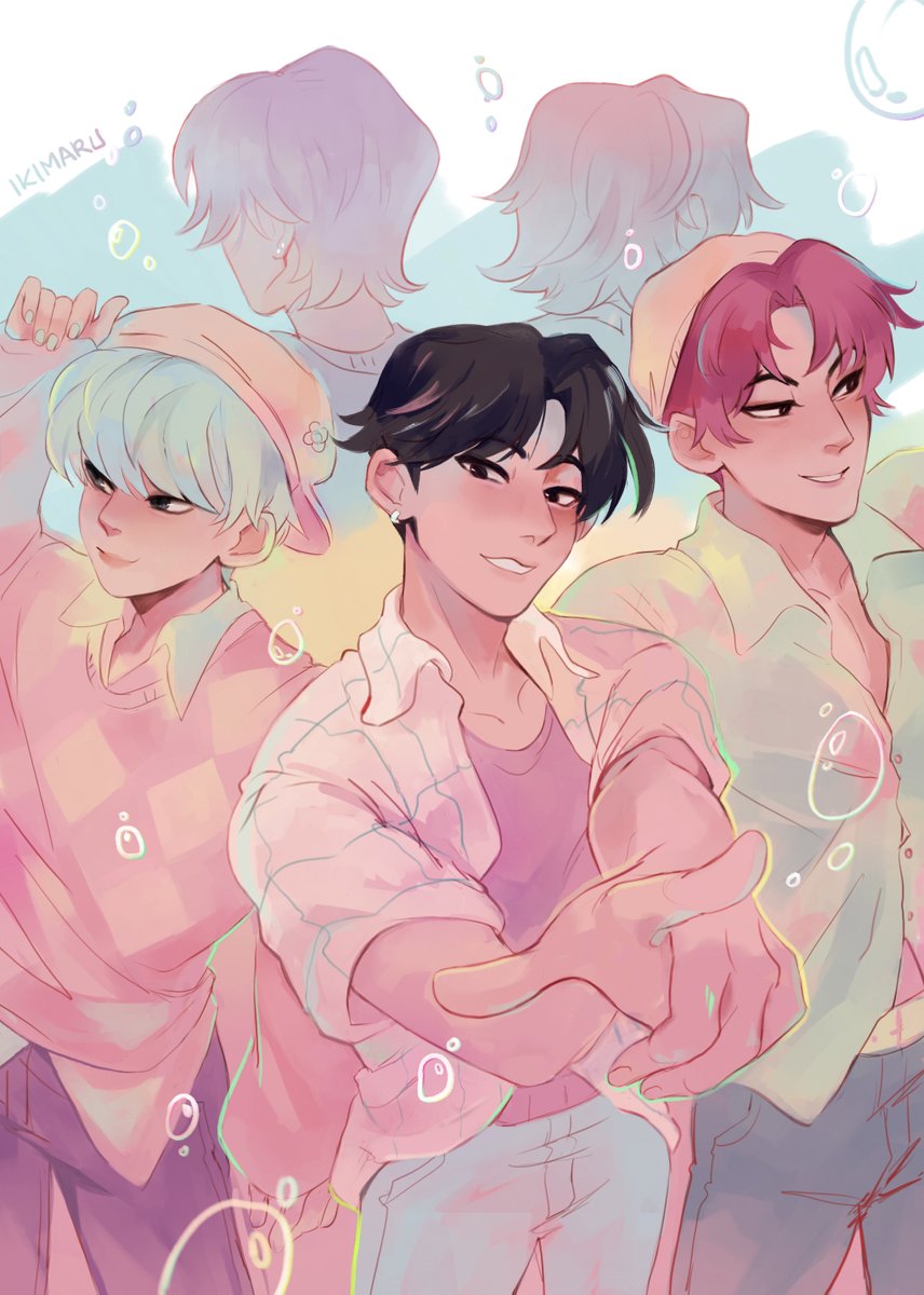 ikimaruart's tweet image. didn't know which of their songs to pick but chose this since the colors looked so fun! ๐ฉท
#kpopdemonhunters