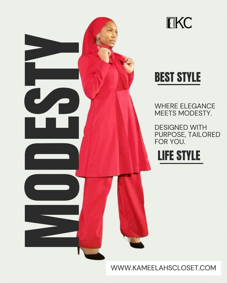 ModestyQueen19's tweet photo. Had toooo
Simplicity with strength - modesty is our power, not our limit. ❤️
#KameelahsCloset #MGTGCC
#CoveredInStyle #ModestMovement https://t.co/SysmZUQHX4