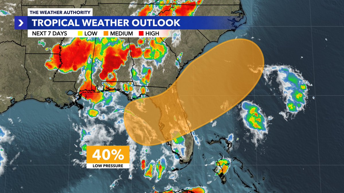 Greg Rule (@wxrules) on Twitter photo Tropical Update
As of 8 PM, the <a href="/NHC_Atlantic/">National Hurricane Center</a> has increased odds from 30% to 40% within the next 7 days. Tropical Update
As of 8 PM, the <a href="/NHC_Atlantic/">National Hurricane Center</a> has increased odds from 30% to 40% within the next 7 days.