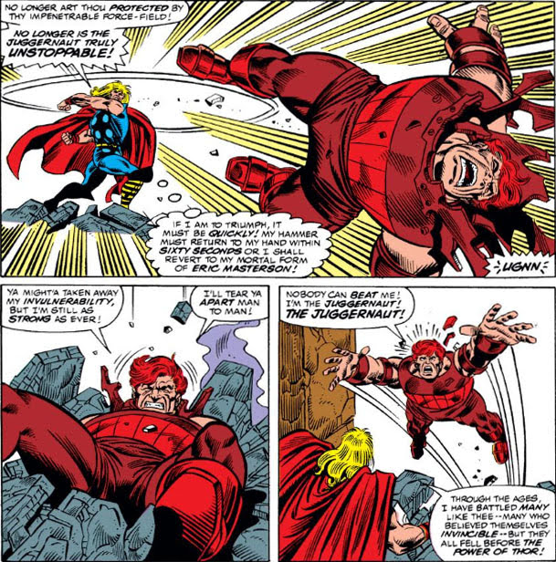 comicbookaddt's tweet photo. Happy #ThrowbackTuesday, #ComicBookAddicts! Feasting my eyes on this legendary clash!!! Thor finally stopping the Juggernaut! ๐ฅ What's your favorite moment of a hero overcoming impossible odds? @Marvel #ThorComics #Juggernaut #MarvelUniverse #OldSchoolComics https://t.co/aYrjAHaG7O