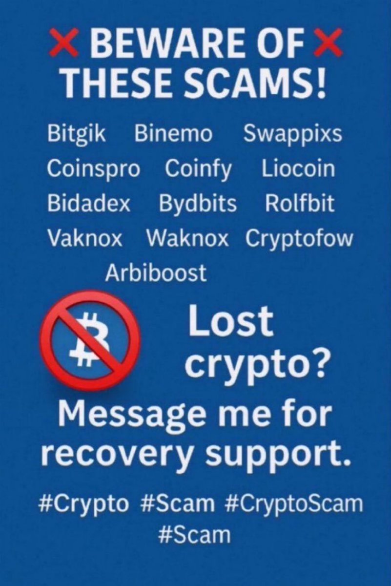 Taylor_Allen_x's tweet image. 🚨 SCAM ALERT: #Truzbit is freezing ETH &amp;amp; USDT — obvious scam signs.
Don’t fight alone.
📩 Message now for quick, trusted recovery help.

#CryptoFraud #GetHelpNow #CryptoScam #CryptoRecovery #Truzbit #ETH #USDT #ScamAlert #SpaceAi