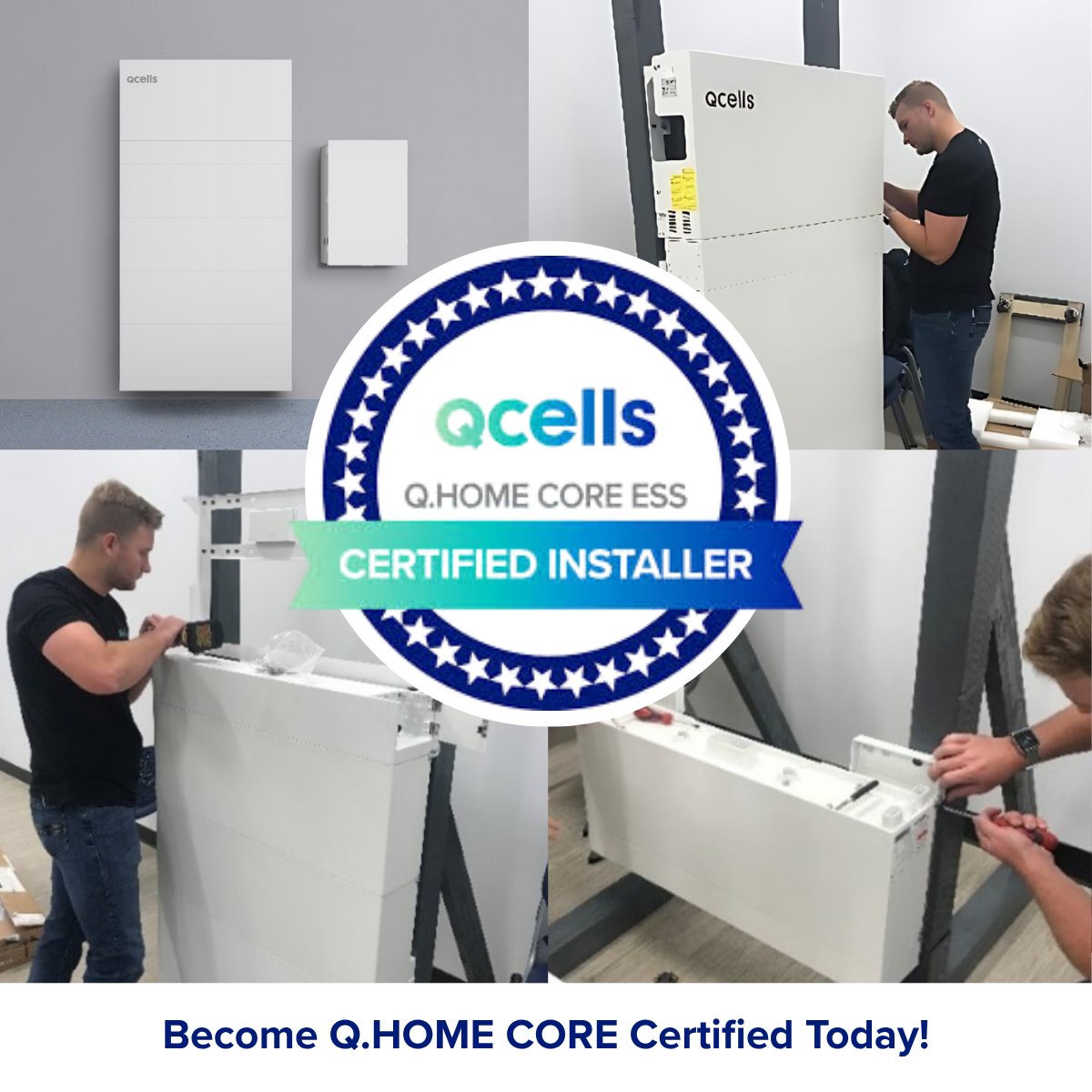 Did you know that Qcells offers certification training for our Q.HOME CORE ESS, ensuring our partners are equipped with the knowledge and skills to install with confidence.

Learn more about the Q.PARTNER program: ow.ly/Jnwy50WjpBa