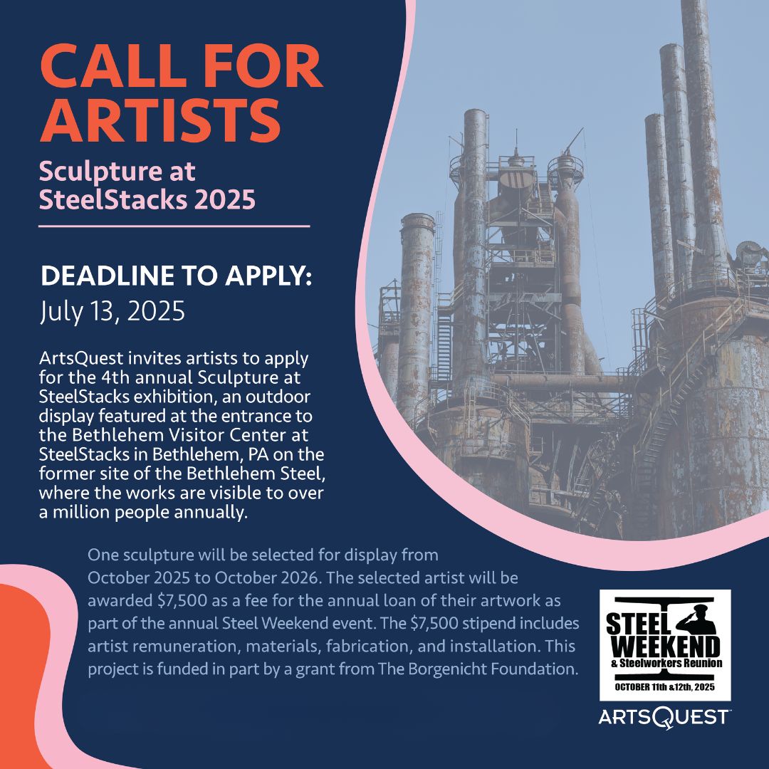 ❗CALLING ALL ARTISTS❗ 

We’ve got an awesome opportunity for your art to be seen by thousands of people throughout the year at SteelStacks! 🎨 Interested? Visit 👉brnw.ch/21wTPmG