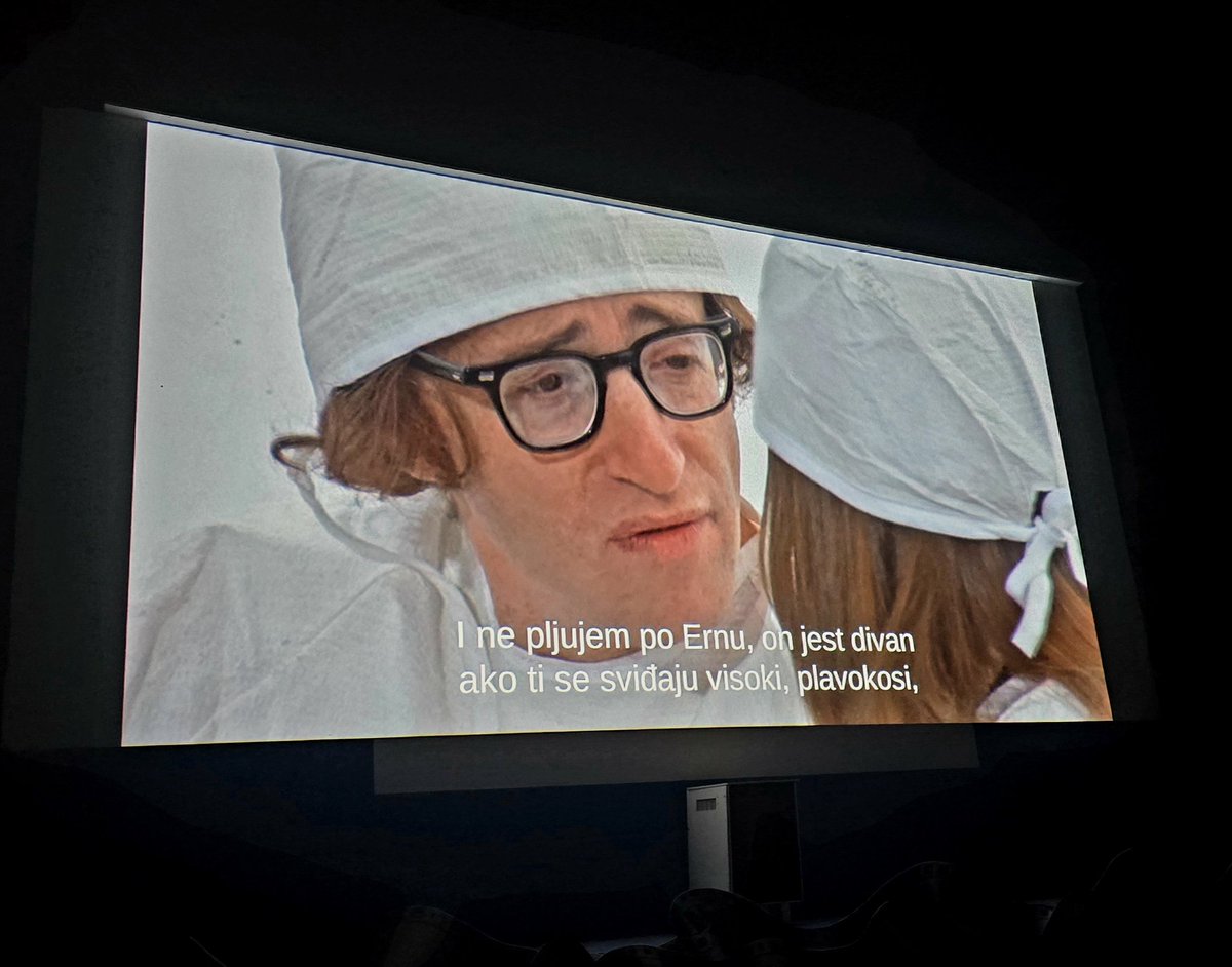VolcanoRedRed's tweet image. SLEEPER by #WoodyAllen left me in tears of laughter😂😂 A 70s classic that's fresh, provocative, and ahead of its time! Reminded me of his unmatched acting-directing genius🙌📽🩶🎬✨️
#Sleeper 
#OpenAirCinema
#KinoMediteran🌊🩵💙
#Split
#Croatia