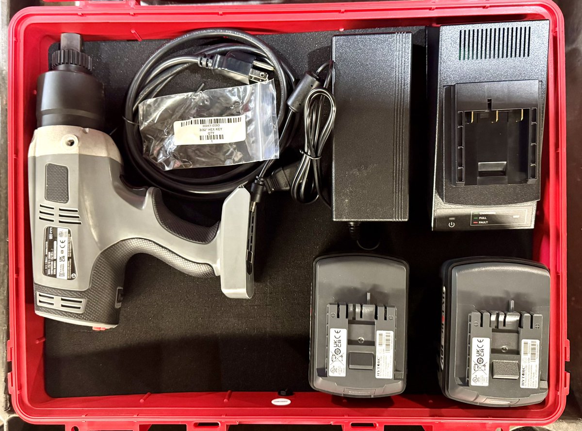 HytorcNY's tweet image. We build custom tool kits for each industry and each application. This kit is housing our LION Gun .7 Battery powered torque gun and will be utilized by a large piping contractor focused on gasketed joints and flanges. 🔩🇺🇸#piping #flanges