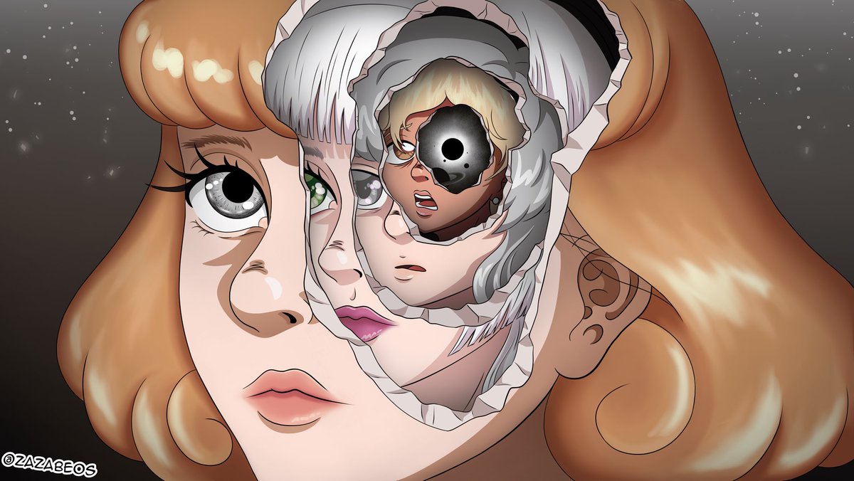 The cover art for my horror manga “Saki Sanobashi”, based on the lost dark web anime

What do you think, #artmoots?