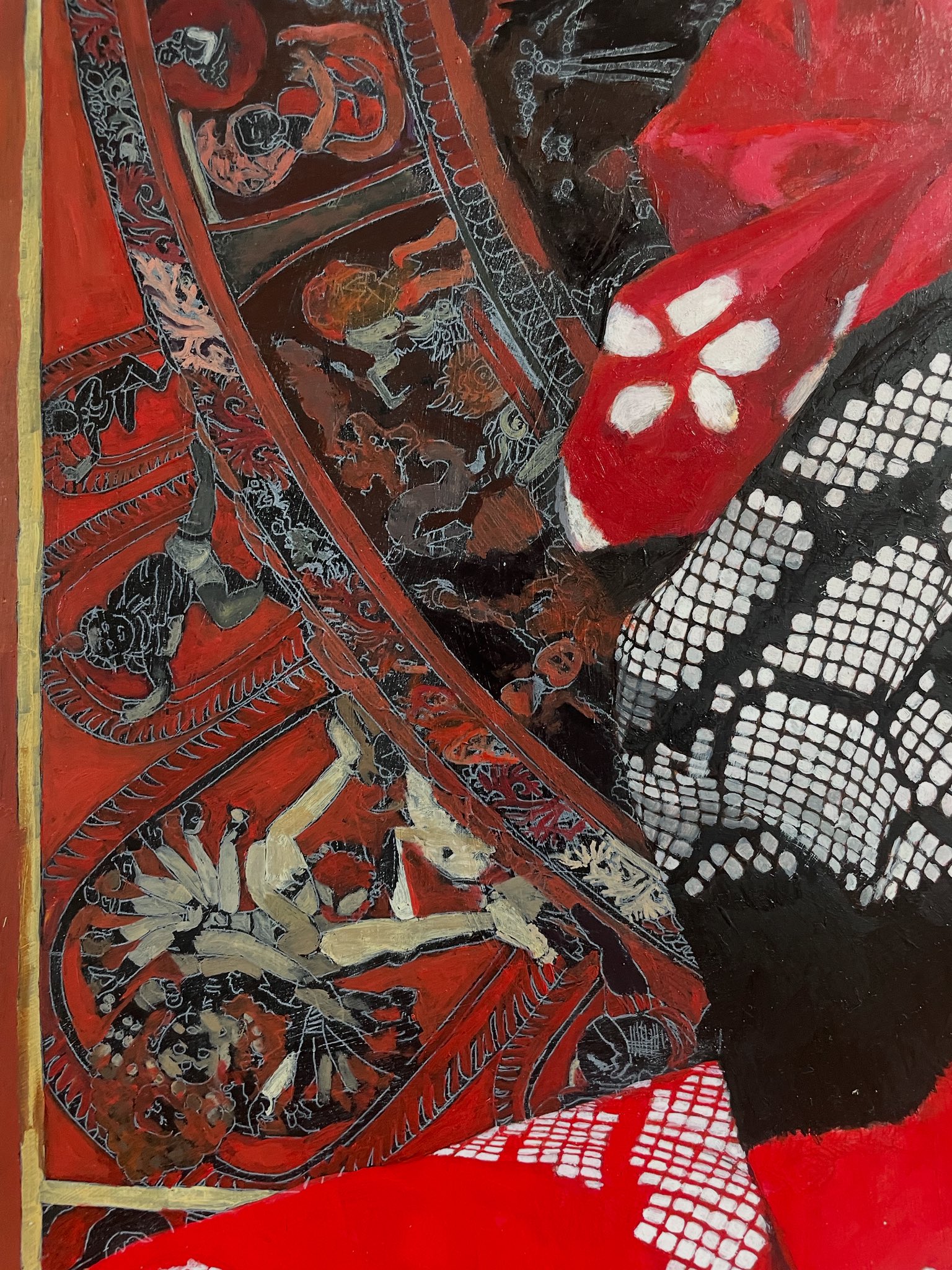 油絵 油彩 油彩画 絵 絵画【星空の満月とススキ】 | HIROSHI1990