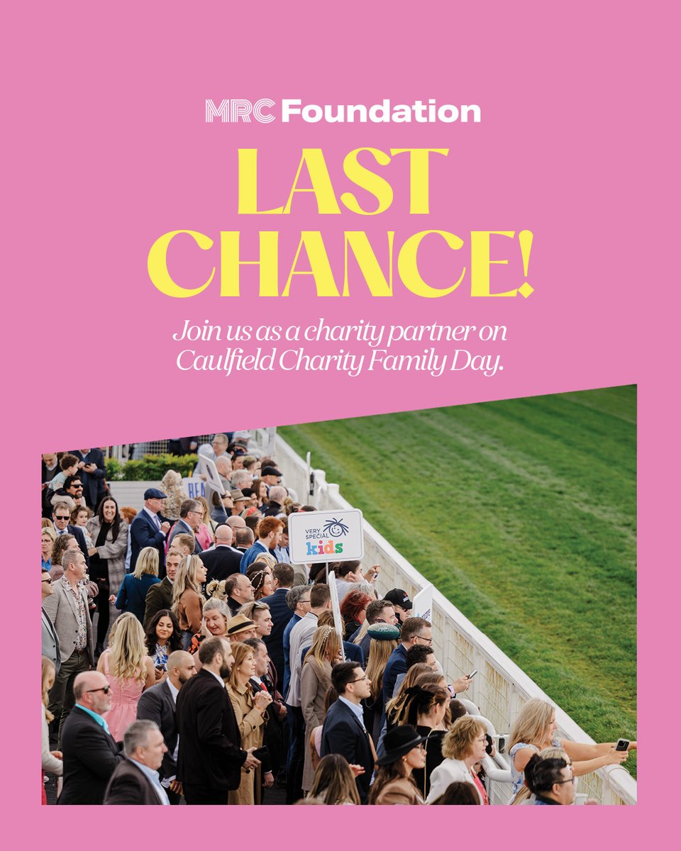 There's still time to apply! 📝

With more than $300K raised last year, don't miss the chance for your charity to be a part of Caulfield Charity Family Day.

Expressions of interest close on 7 July.

Apply now: bit.ly/441kqjq