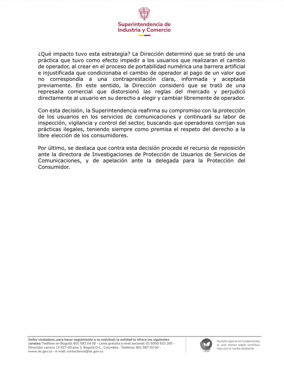 🚨 La SIC sancionó a Movistar con más de $3.000 millones por usar el “Bono de Fidelización Siempre Conectado” para frenar la portabilidad numérica. Creaba una deuda ficticia de $1.500 y así impedía que usuarios cambiaran de operador. ⚖️📱#DerechosDelConsumidor #Portabilidad