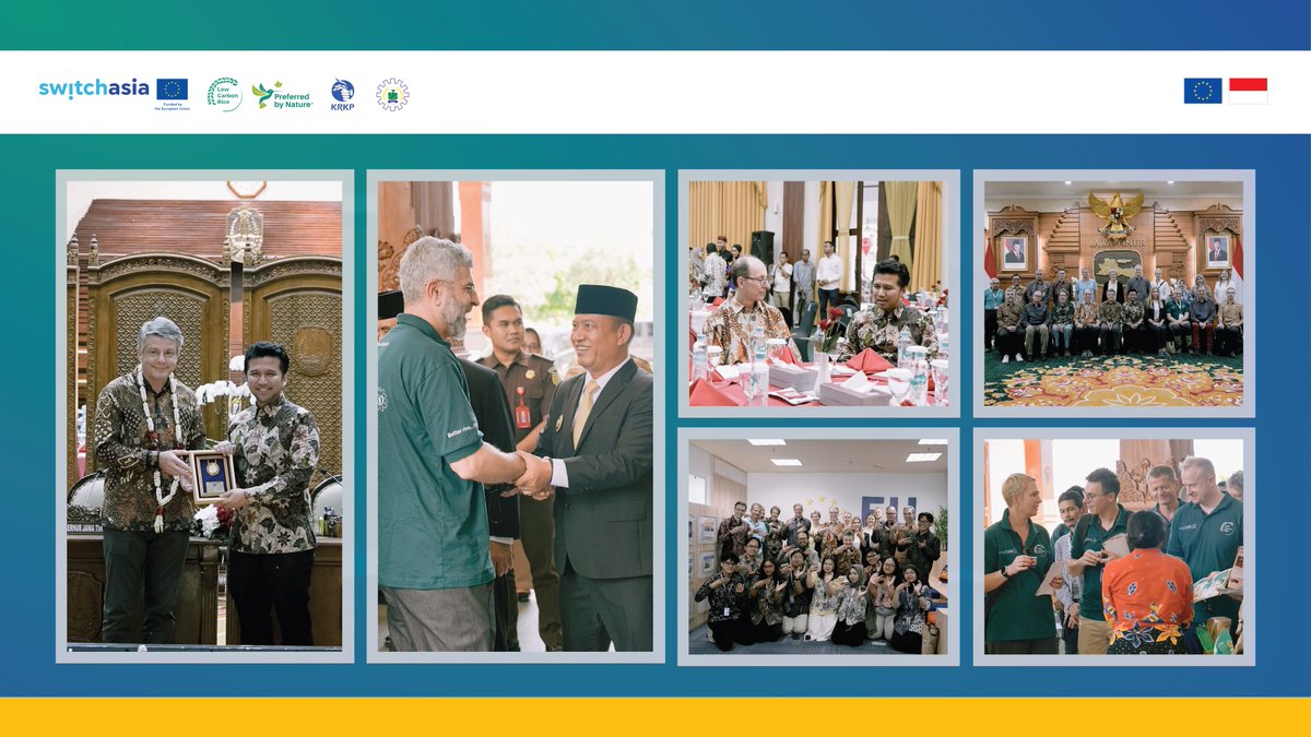 #TeamEurope visited Madiun to witness low-carbon practices in action 🌱 Later in Surabaya, the focus shifted to policy dialogue with East Java leaders.

These moments spotlight how shared action drives a greener, more inclusive future for sustainable food resilience 🌾🇪🇺🇮🇩