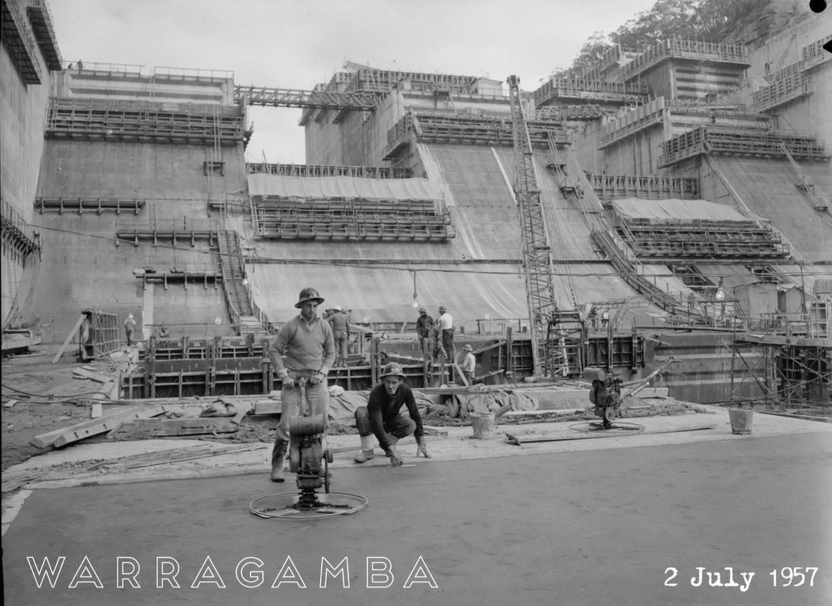 1957 Warragamba Dam. When Australians built for the future and not for virtue signalling