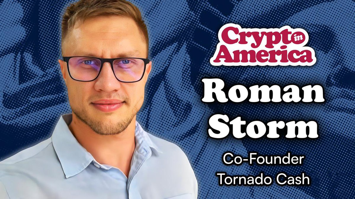 Eleanor Terrett (@eleanorterrett) on Twitter photo 🚨NEW: A high-stakes case that could reshape how the law treats code, developers, and DeFi.
We get the full story from <a href="/rstormsf/">Roman Storm 🇺🇸 🌪️</a> — from his roots in Russia, to building Tornado Cash, to facing federal charges in one of the country’s toughest courts.
Episode out tomorrow! 🎙️ 🚨NEW: A high-stakes case that could reshape how the law treats code, developers, and DeFi.
We get the full story from <a href="/rstormsf/">Roman Storm 🇺🇸 🌪️</a> — from his roots in Russia, to building Tornado Cash, to facing federal charges in one of the country’s toughest courts.
Episode out tomorrow! 🎙️
