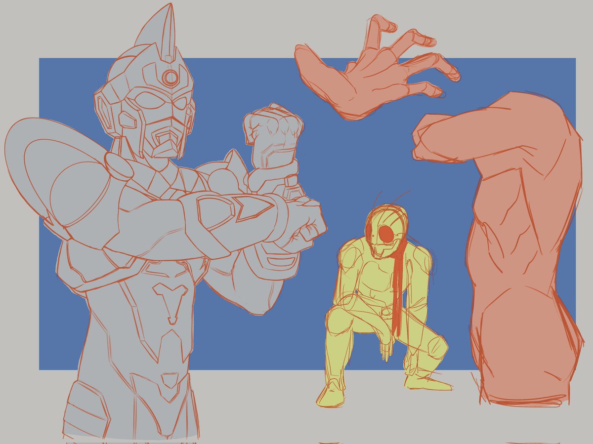 ArtBomb9's tweet image. Current WIP/studies.