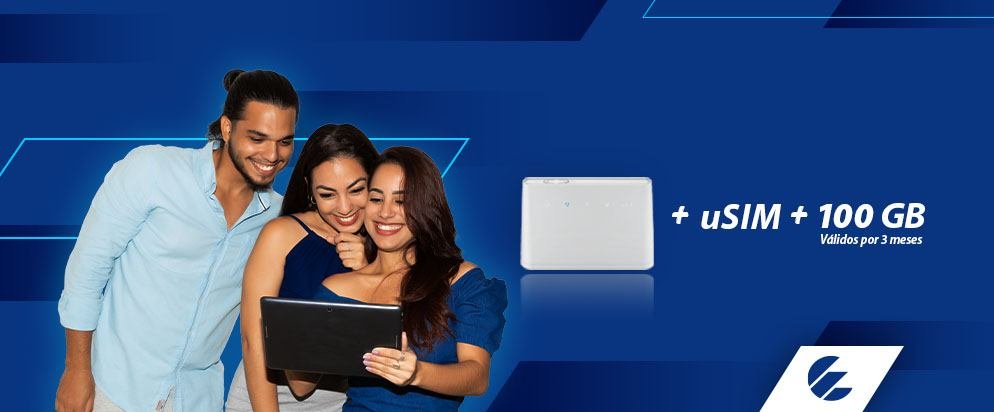 📢Ya disponible oferta sólo a través de distribuidores internacionales,  incluye un módem, una uSIM de Datos y un plan de 100GB. También puede adquirir planes de 10GB, 50GB o 100GB 
#EtecsaConCuba 🇨🇺
#IslaDeLaJueventud
<a href="/IsaimLeyva/">Isaim Cutiño Leyva</a> 
<a href="/dtij_isla08/">Comunica ETECSA DTIJ 💙</a>