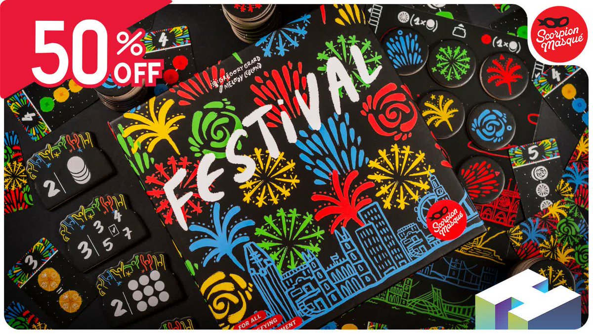 Celebrate the Fourth of July with a Festival of fireworks!

Festival is now 50% off on our website for a limited time. Get your copy before they blow away!

hachetteboardgames.com/products/festi…
